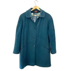 Alorna | Vintage Green Button Down Wool Coat